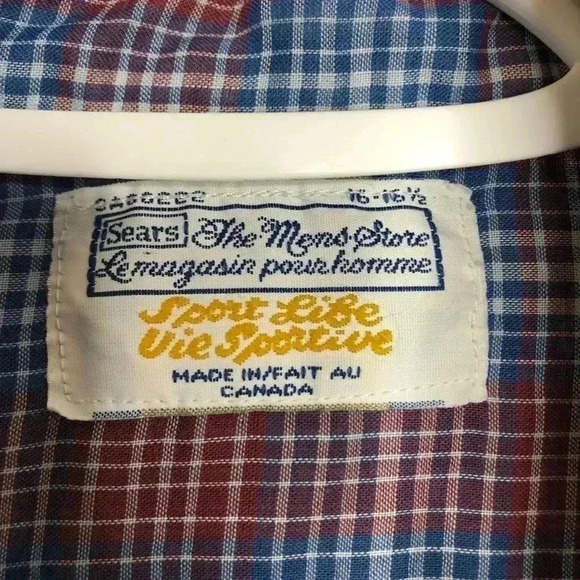 Sears The Men’s Store Vintage Dress Shirt  Sz Large - Picture 10 of 16